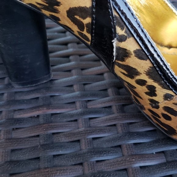 Naughty Monkey leopard print patent heels - Picture 7 of 8